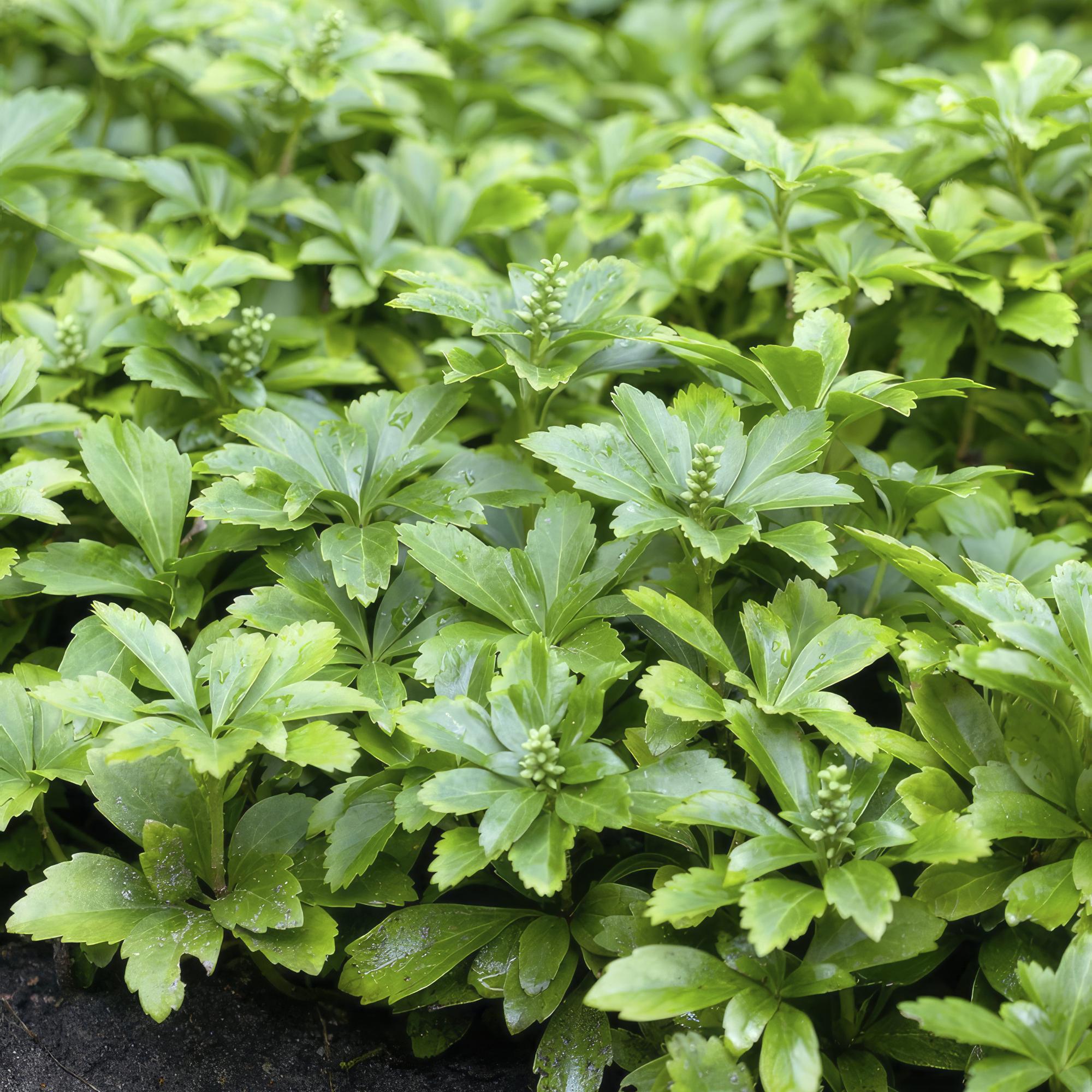 48x Japanischer Spurge - Pachysandra term. 'Green Carpet' | ↕10-25cm | Ø9cm